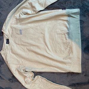 Patagonia Women's Pastel P-6 Label Organic Cotton Crew Sweatshirt. Tan, size M
